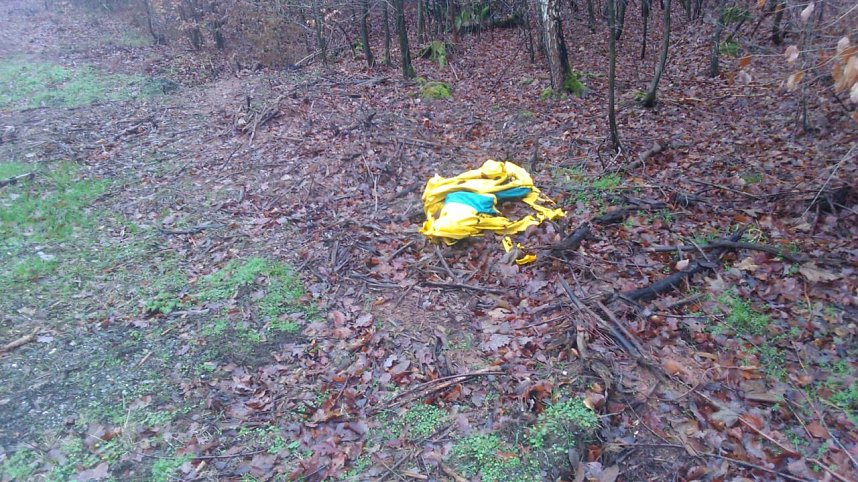 Baustellenabfall zwischen Ilfeld und Appenrode