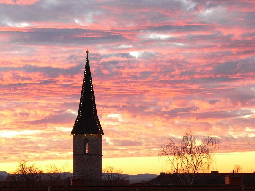"Brennender" Himmel &uuml;ber Nordhausen