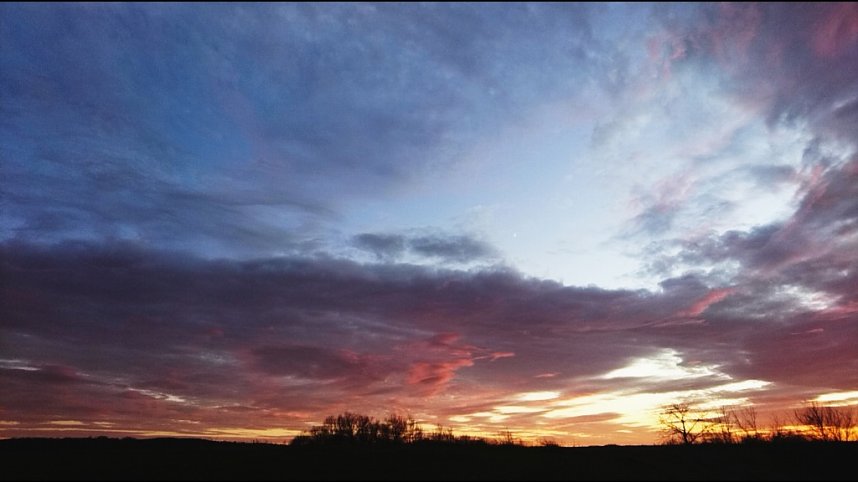 Abendhimmel &uuml;ber Osterode