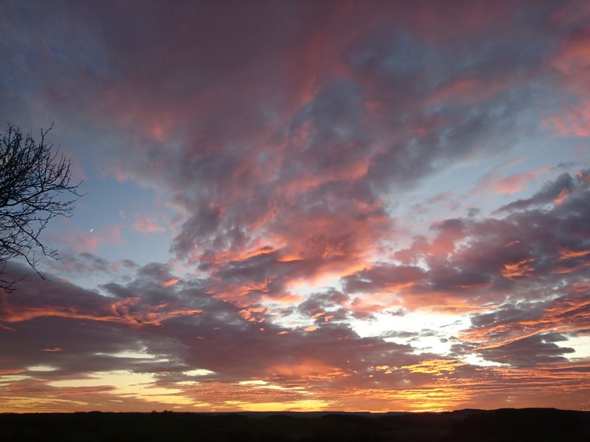 Abendhimmel &uuml;ber Osterode