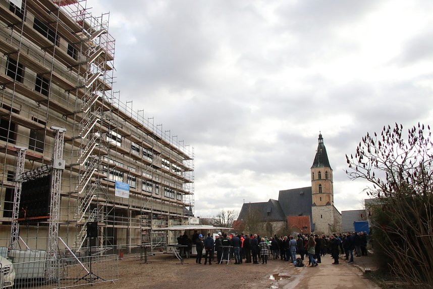 Richtfest am Humboldt-Gymnasium Nordhausen