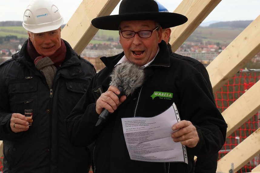 Richtfest am Humboldt-Gymnasium Nordhausen