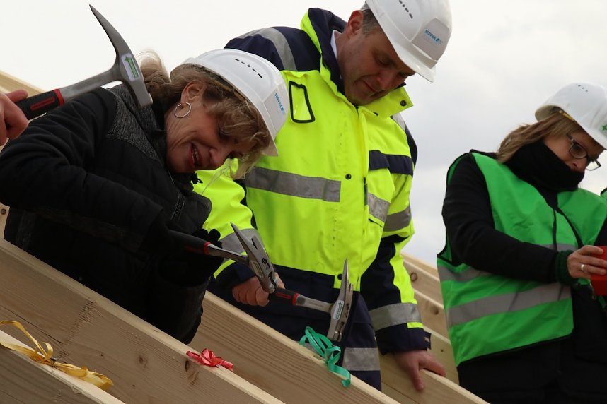 Richtfest am Humboldt-Gymnasium Nordhausen