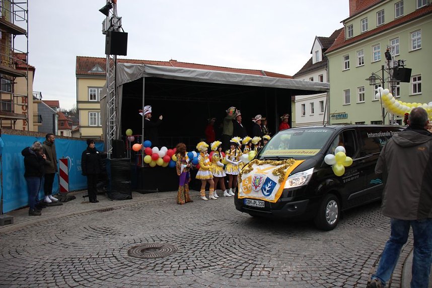 Rosenmontag auf dem Markt Sondershausen
