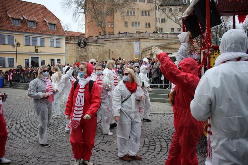 Rosenmontag auf dem Markt Sondershausen