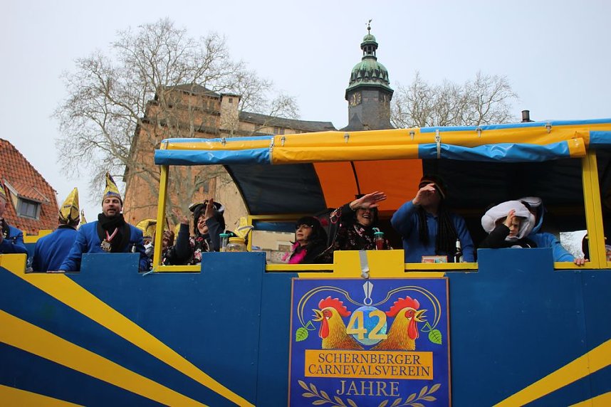 Rosenmontag auf dem Markt Sondershausen