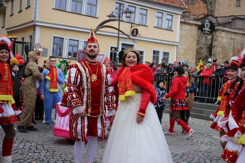 Rosenmontag auf dem Markt Sondershausen