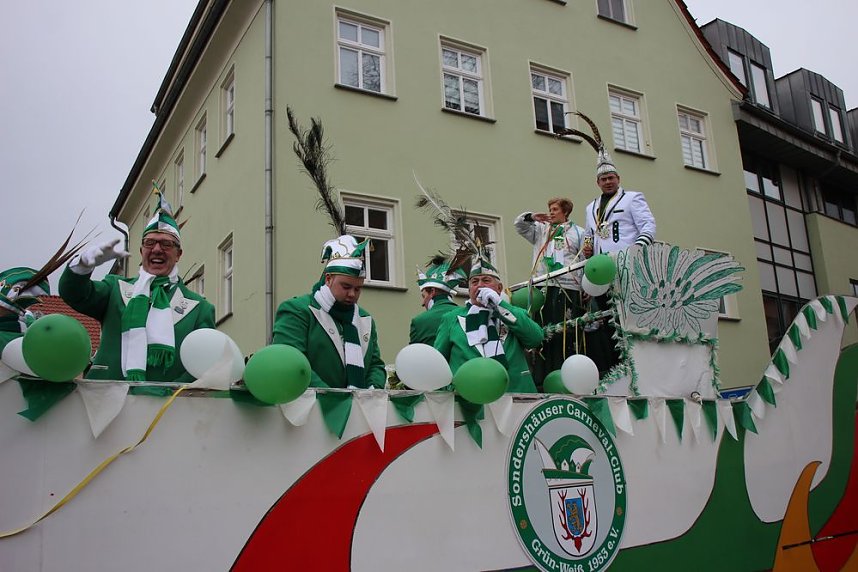 Rosenmontag auf dem Markt Sondershausen