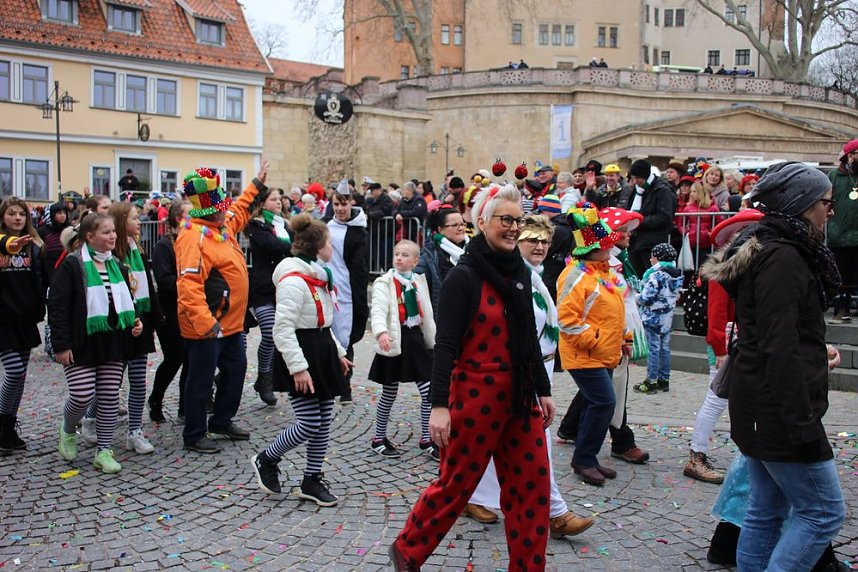 Rosenmontag auf dem Markt Sondershausen