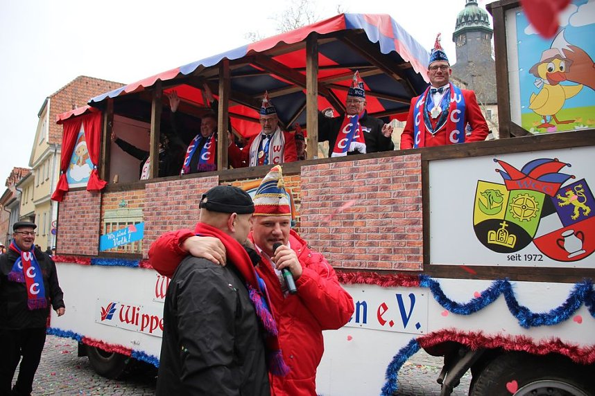 Rosenmontag auf dem Markt Sondershausen
