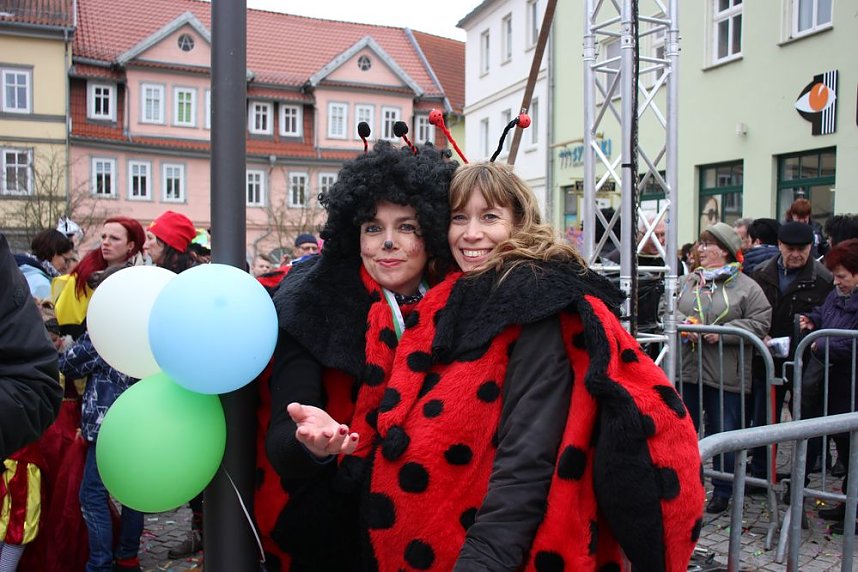 Rosenmontag auf dem Markt Sondershausen