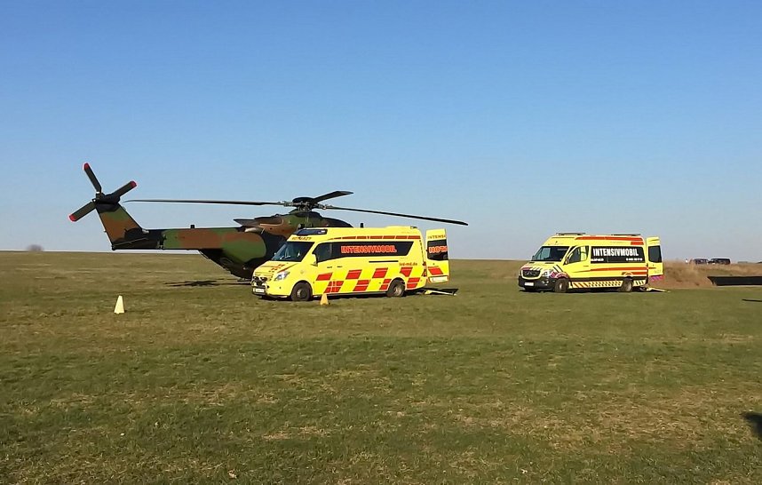 Corona-Patienten eingeflogen