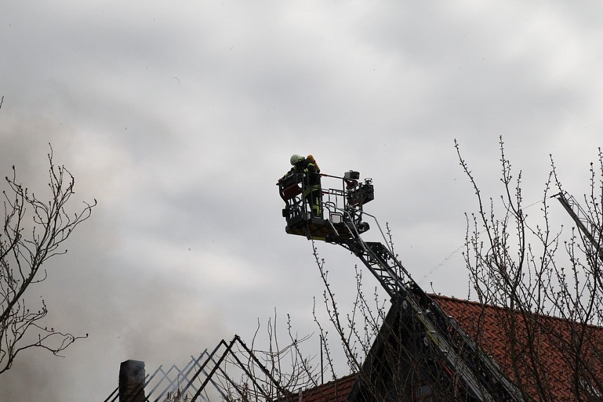 Dachstuhlbrand in W&uuml;lfingerode