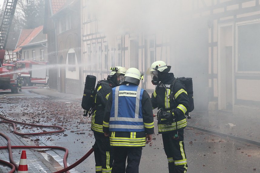 Dachstuhlbrand in W&uuml;lfingerode