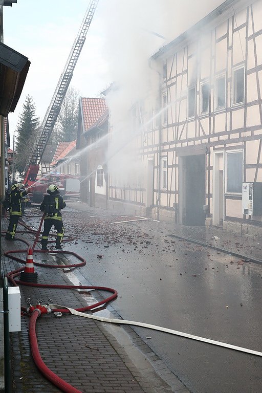 Dachstuhlbrand in W&uuml;lfingerode