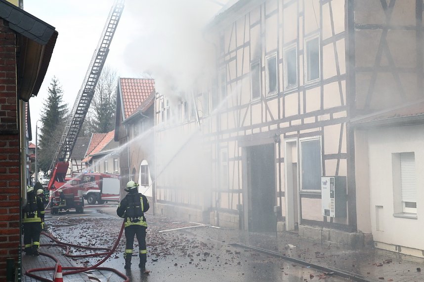 Dachstuhlbrand in W&uuml;lfingerode