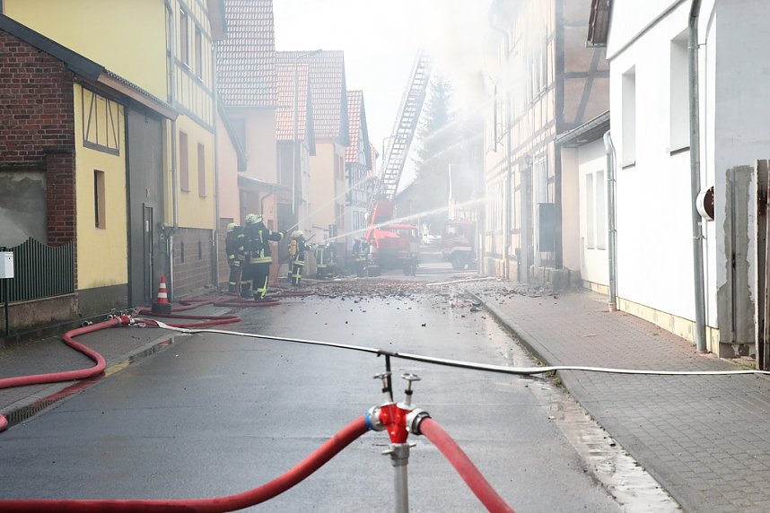 Dachstuhlbrand in W&uuml;lfingerode