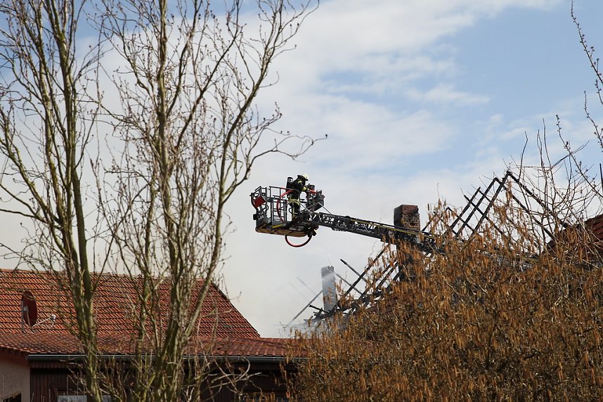 Dachstuhlbrand in W&uuml;lfingerode