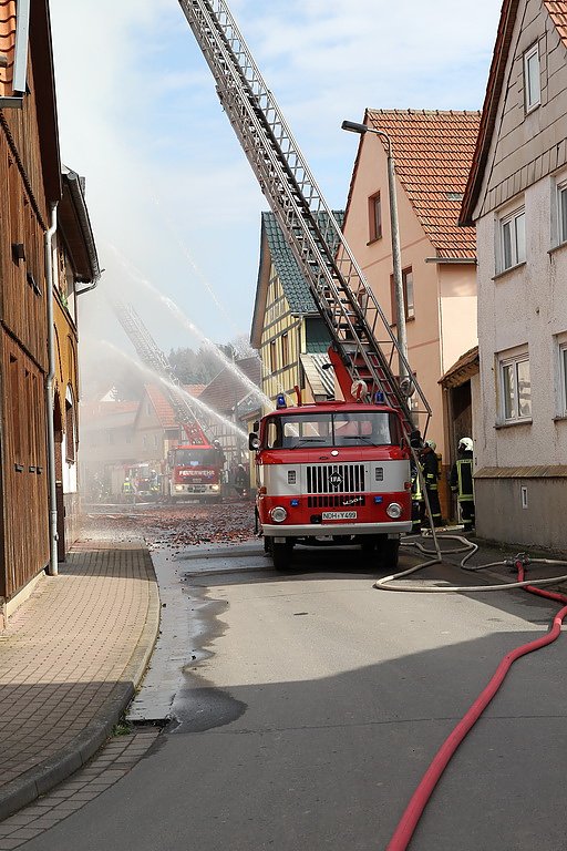 Dachstuhlbrand in W&uuml;lfingerode