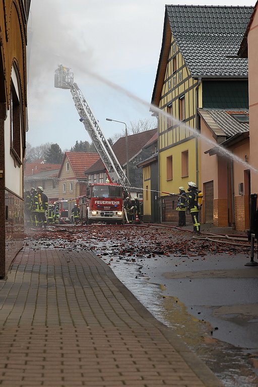 Dachstuhlbrand in W&uuml;lfingerode