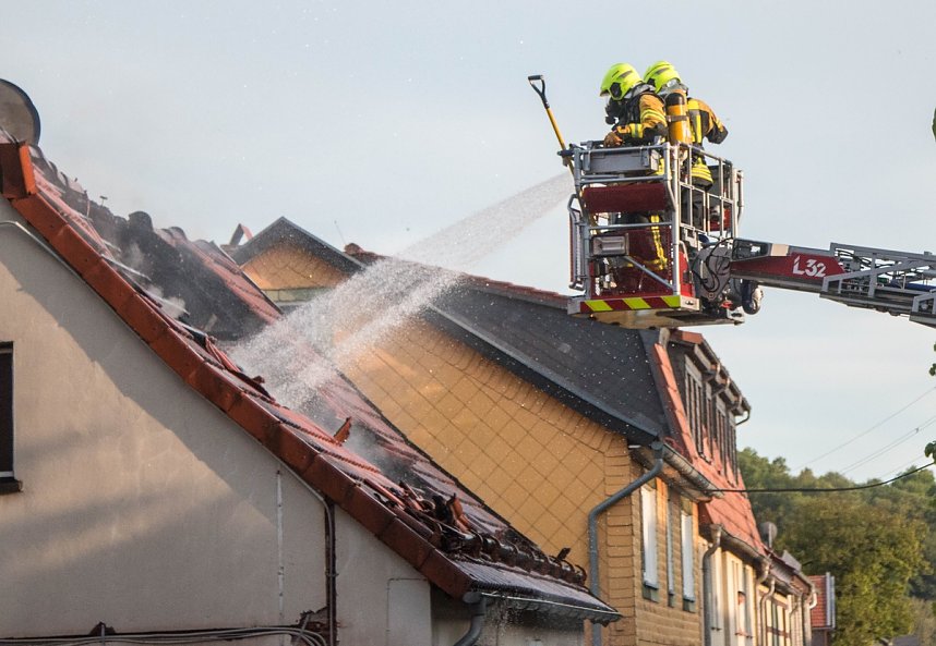 Wohnhaus brannte in Ilfeld