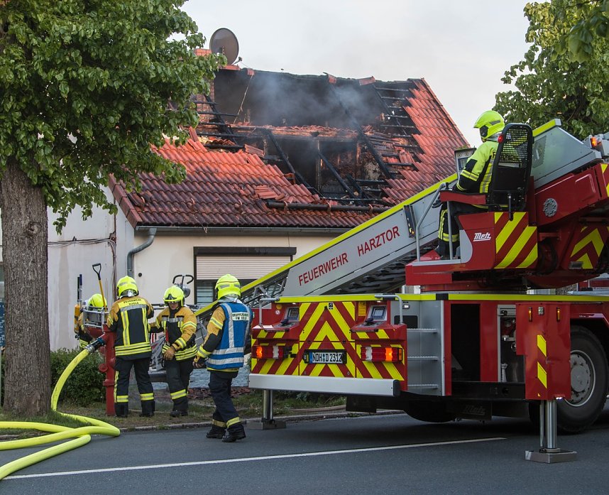 Wohnhaus brannte in Ilfeld