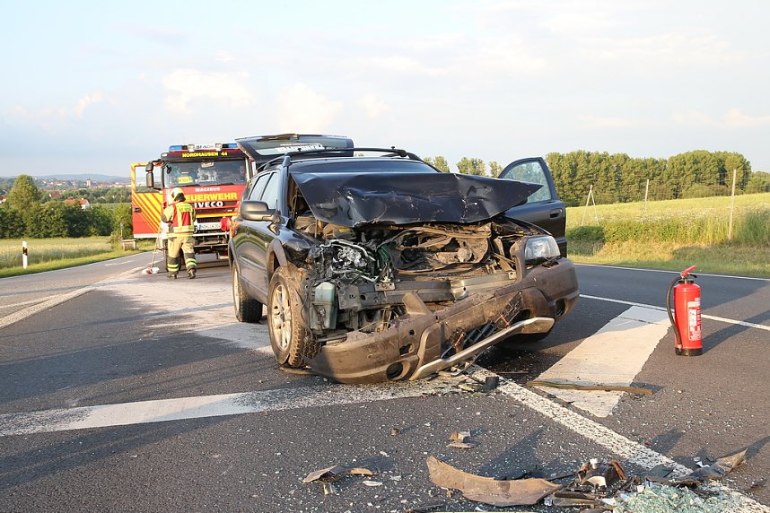 Unfall zwischen Werther und Nordhausen
