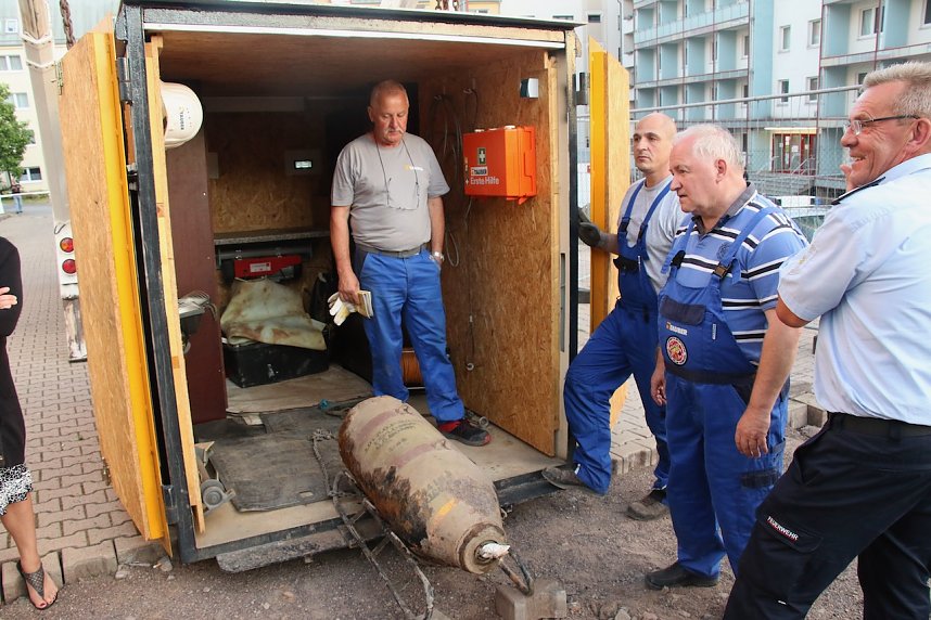 Am Nordh&auml;user Theater wurde heute ein weiterer Blindg&auml;nger aus dem zweiten Weltkrieg erfolgreich entsch&auml;rft