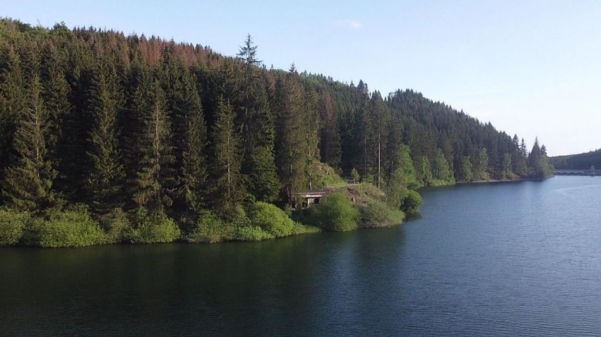 Peter Blei unterwegs an der Neust&auml;dter Talsperre
