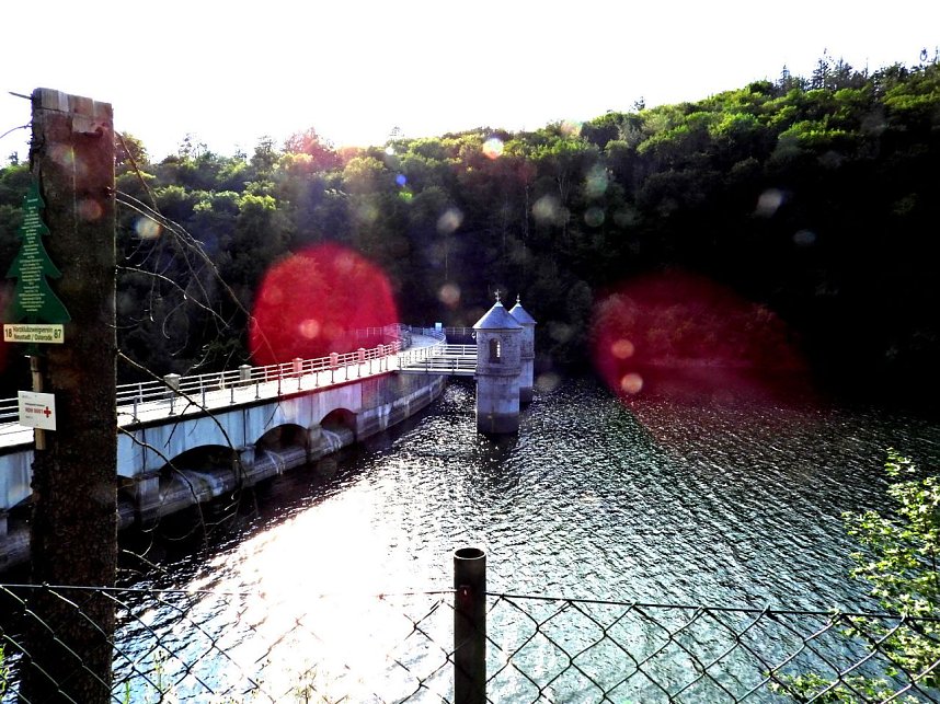 Peter Blei unterwegs an der Neust&auml;dter Talsperre