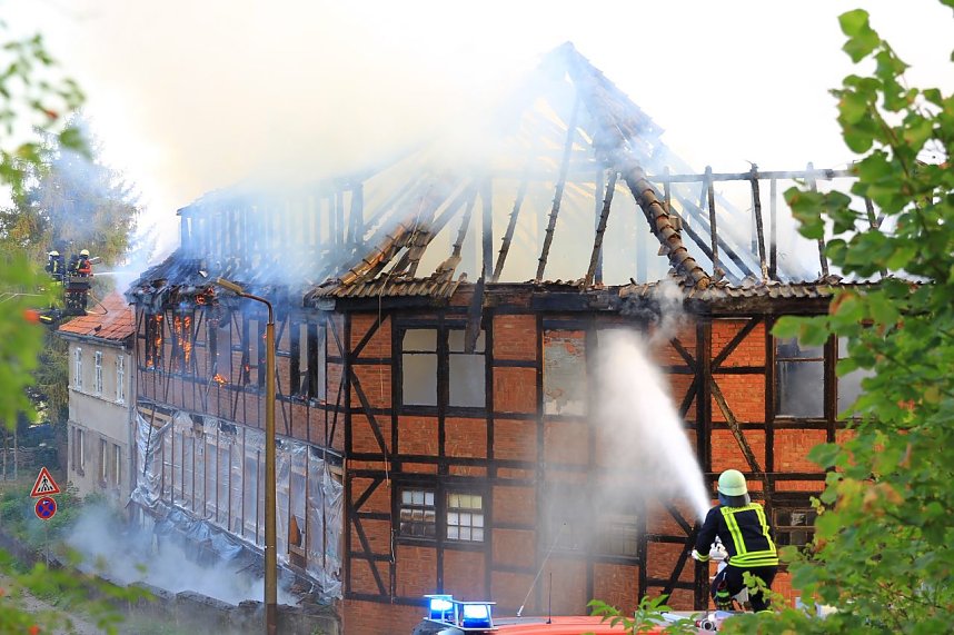 Gro&szlig;brand in Bleicherode