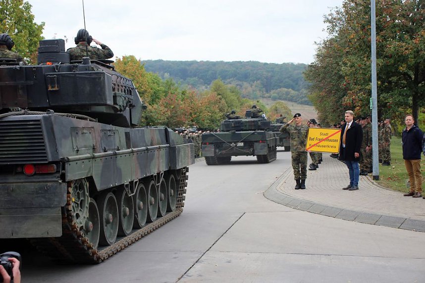 Panzerkompanie in Bad Frankenhausen verabschiedet 