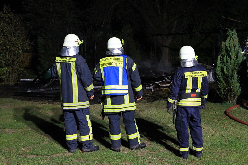Feuer auf dem Campingplatz