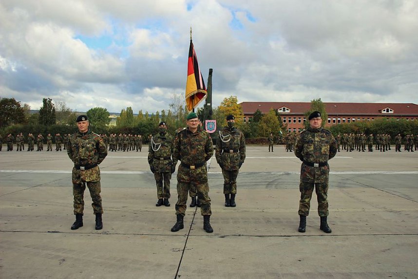 Kommandeurswechsel beim Panzerbataillon 393 "Th&uuml;ringer L&ouml;we" in der Kyffh&auml;user Kaserne Bad Frankenhausen statt....