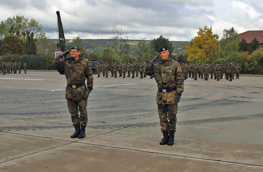 Kommandeurswechsel beim Panzerbataillon 393 "Th&uuml;ringer L&ouml;we" in der Kyffh&auml;user Kaserne Bad Frankenhausen statt....