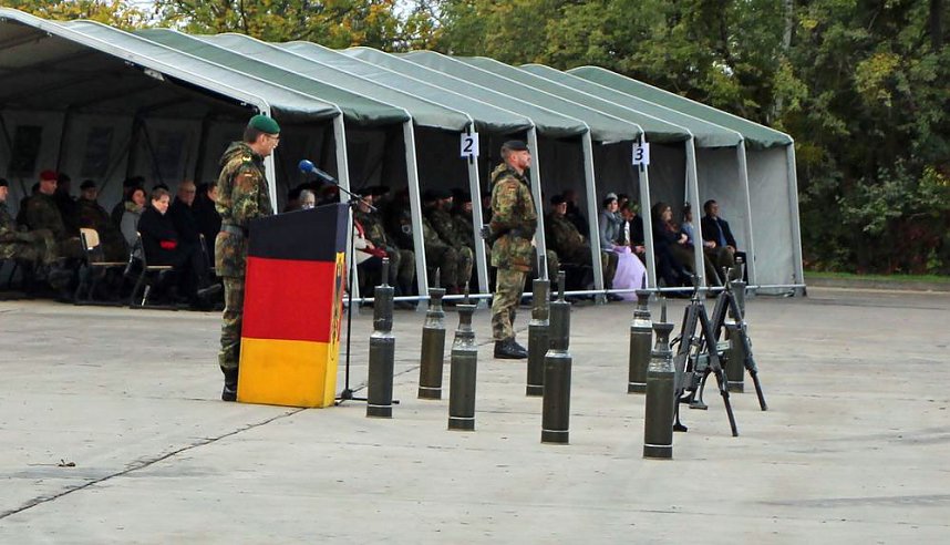 Kommandeurswechsel beim Panzerbataillon 393 "Th&uuml;ringer L&ouml;we" in der Kyffh&auml;user Kaserne Bad Frankenhausen statt....