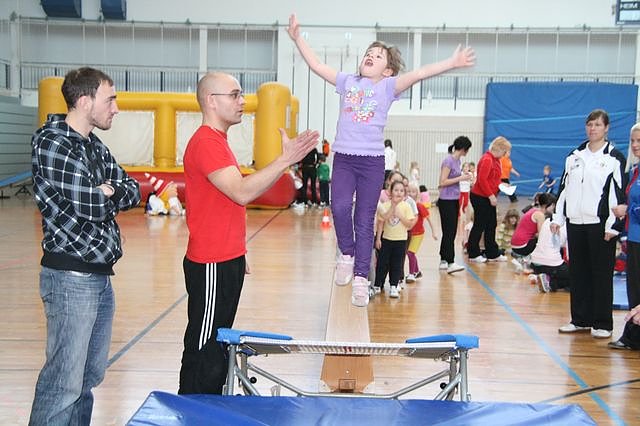 Spa&szlig; beim Turnen