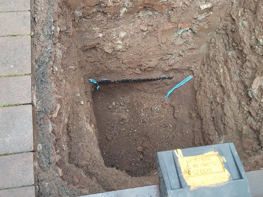 Verlassene Baustelle am Buchholzer Weg