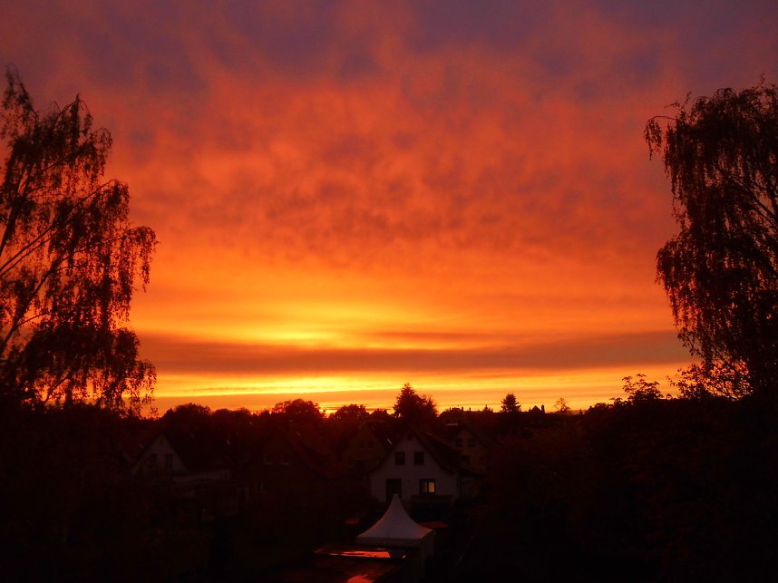 Sonnenuntergang in Nordhausen