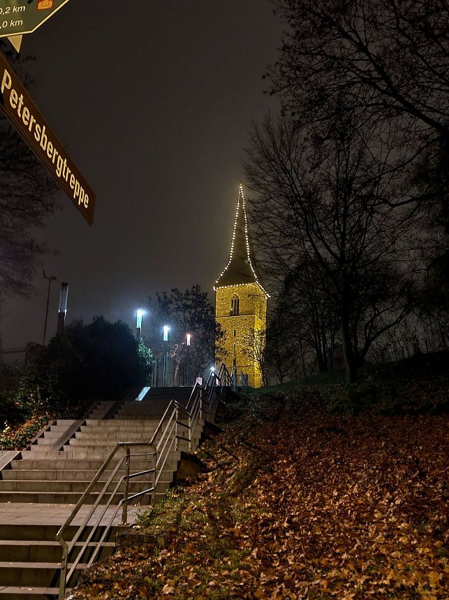 festliche Lichter in der Nordh&auml;user Innenstadt