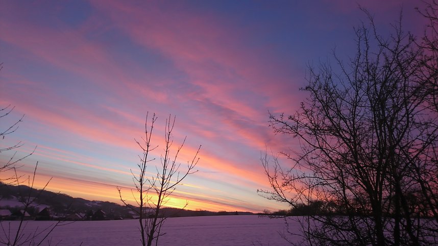 Sonnenaufgang &uuml;ber Neustadt