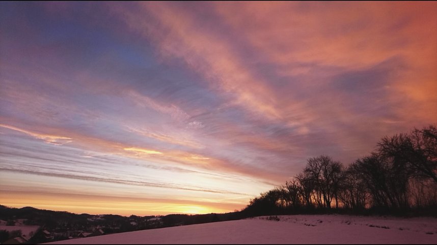 Sonnenaufgang &uuml;ber Neustadt