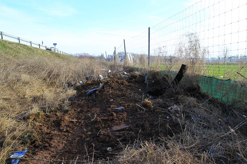 Unfall auf dr Autobahn