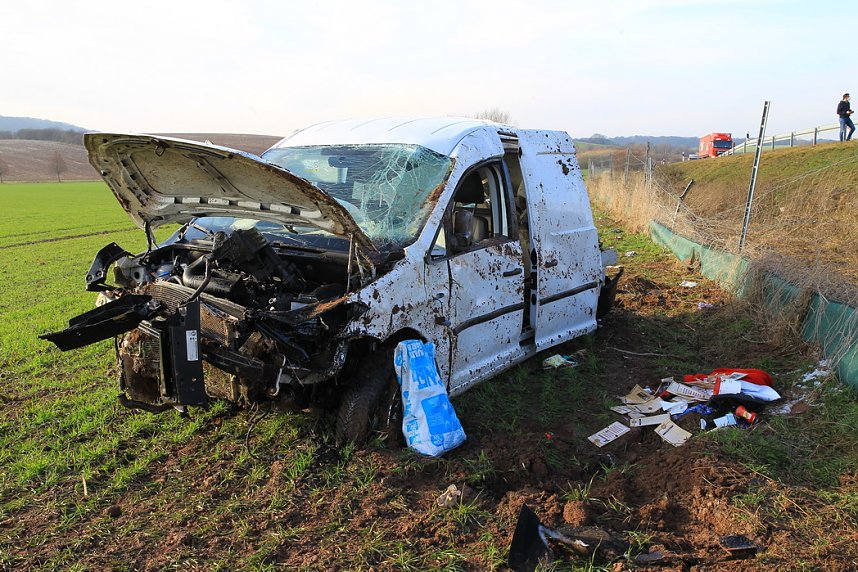 Unfall auf dr Autobahn