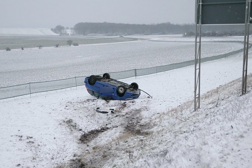 Verkehrsunfall auf den Hainer Bergen