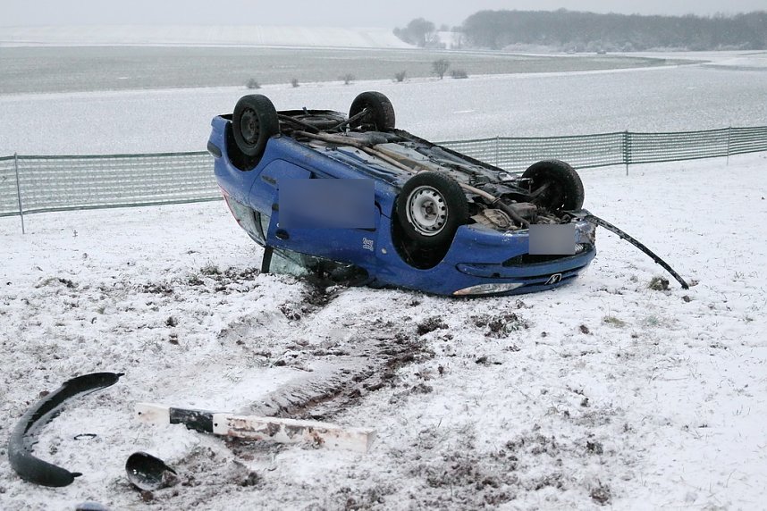 Verkehrsunfall auf den Hainer Bergen