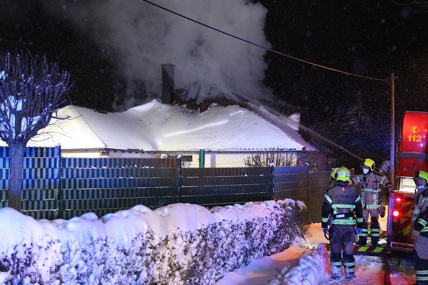 Dachstuhlbrand in Leimbach