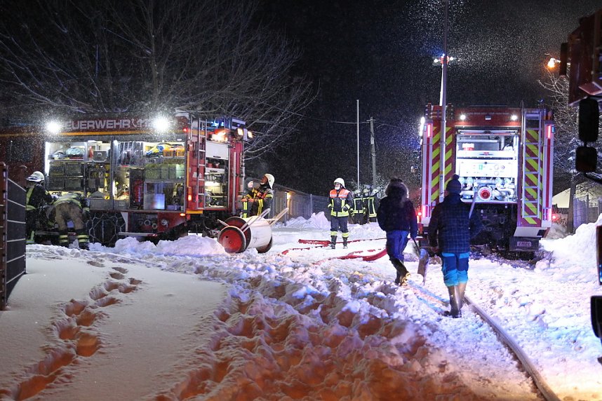 Dachstuhlbrand in Leimbach