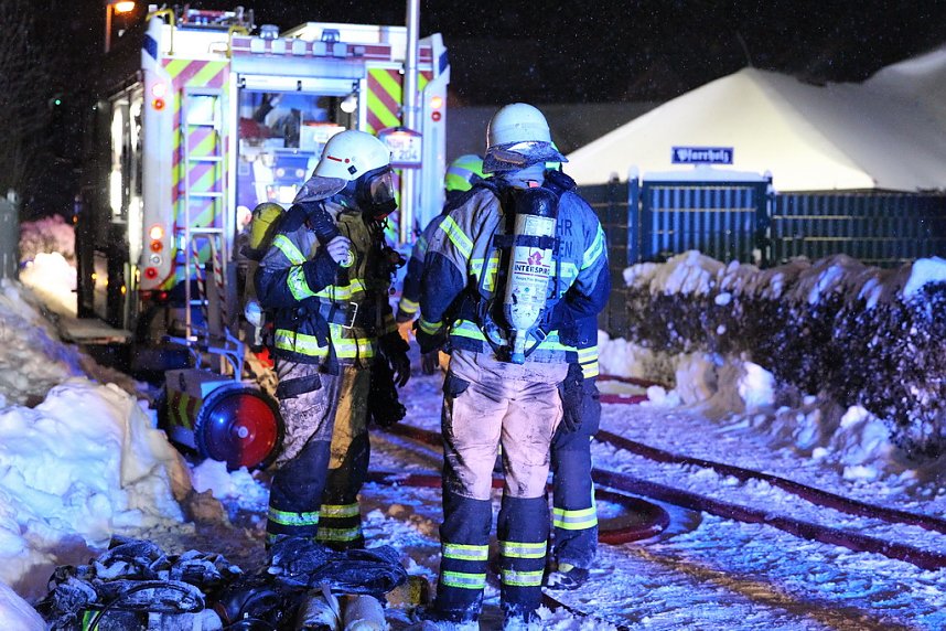 Dachstuhlbrand in Leimbach