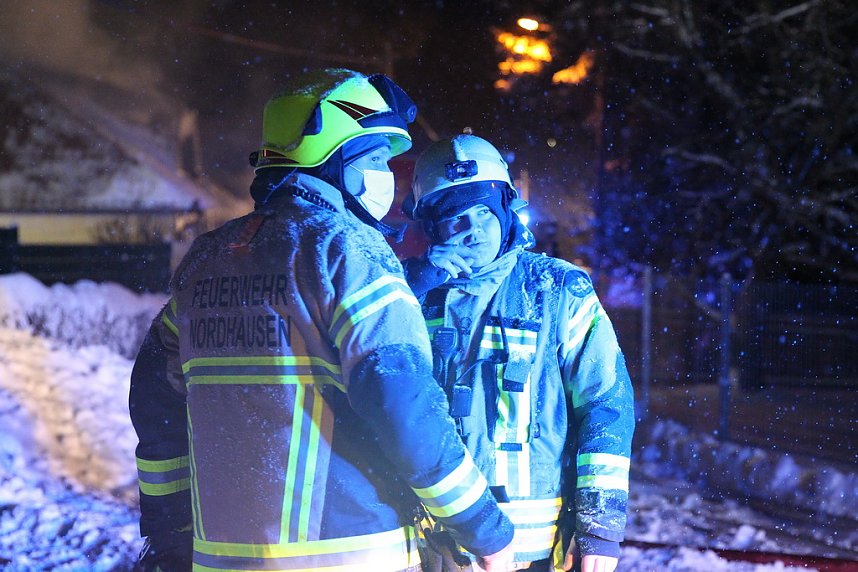 Dachstuhlbrand in Leimbach